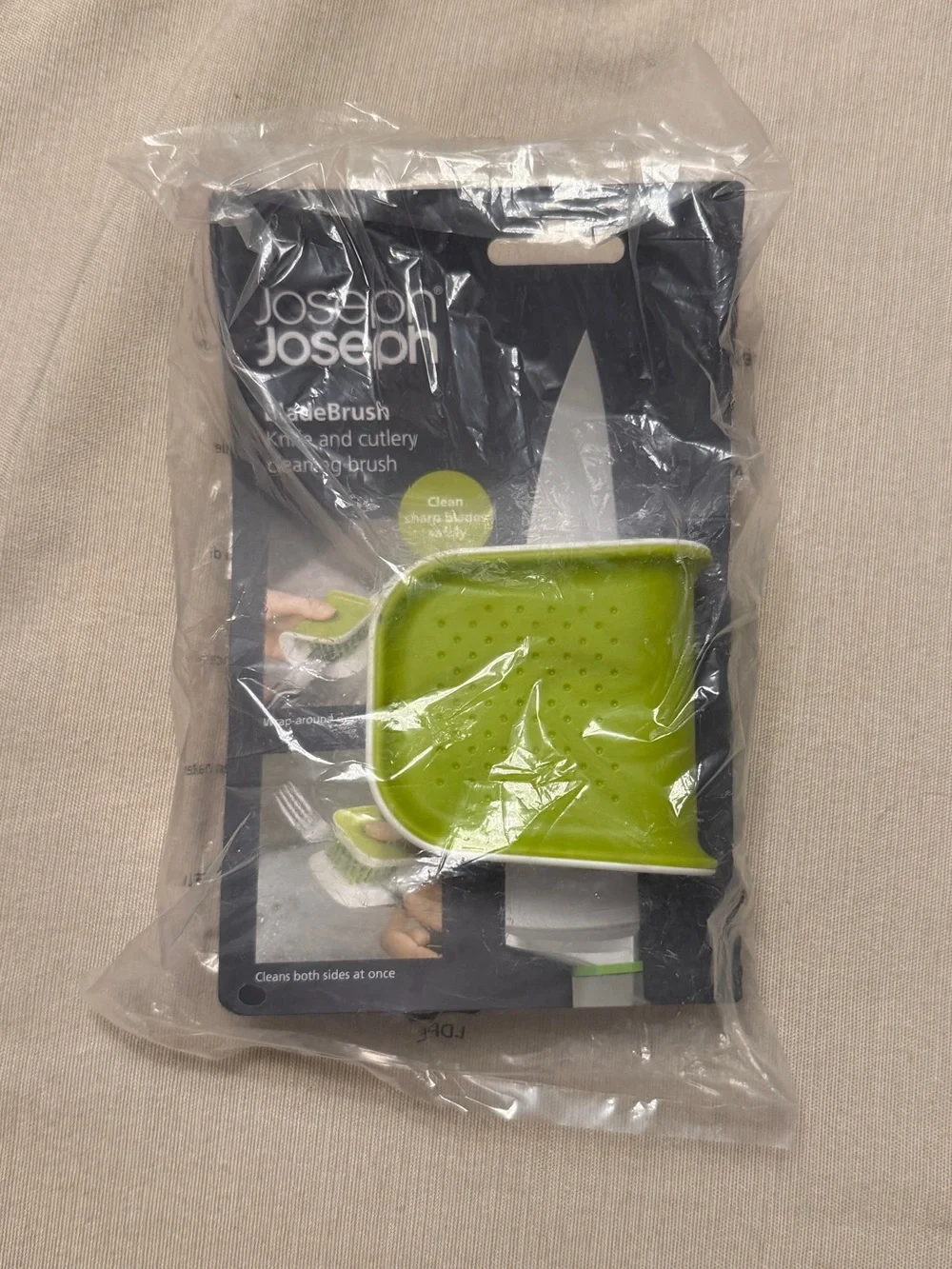 NIB Joseph Joseph BladeBrush Knife & Cutlery Brush Cleaner